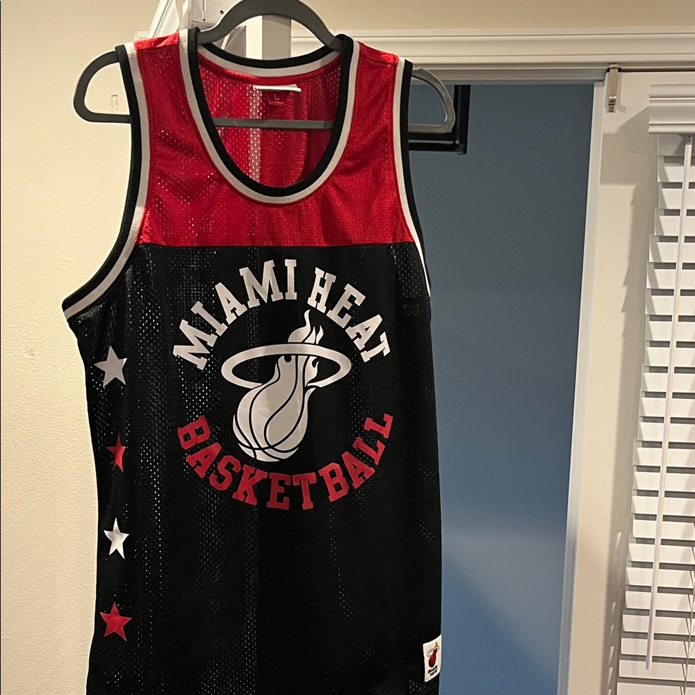 Mitchell & Ness Miami Heat Basketball Jersey Black / Res Size Large